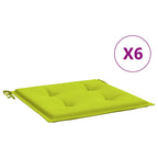 vidaXL Gartenstuhl-Kissen 6 Stk. Knallgrün 40x40x3 cm Oxford-Gewebe