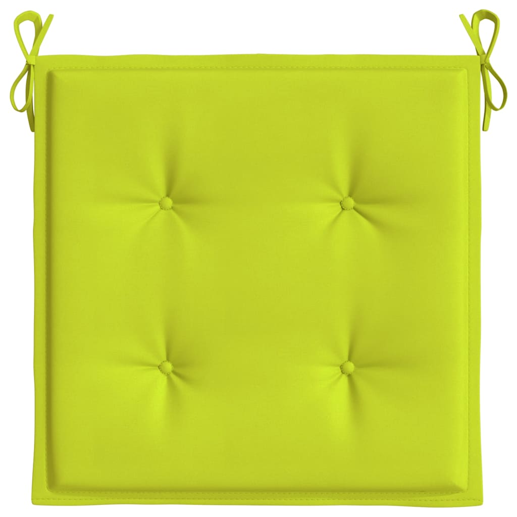 vidaXL Gartenstuhl-Kissen 6 Stk. Knallgrün 40x40x3 cm Oxford-Gewebe
