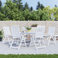 vidaXL Gartenstuhl-Kissen 6 Stk. Grau Karomuster 40x40x4 cm