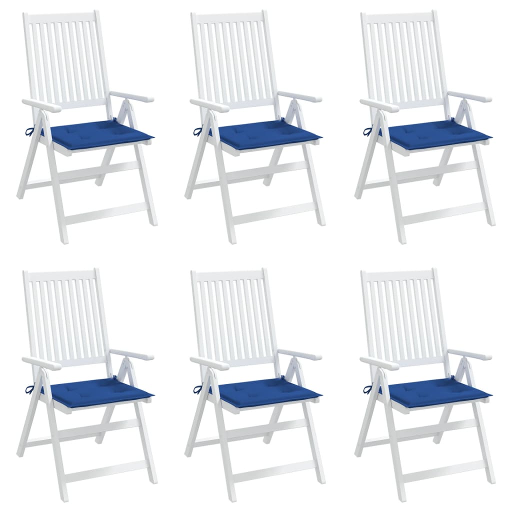 vidaXL Gartenstuhl-Kissen 6 Stk. Königsblau 50x50x4 cm Oxford-Gewebe