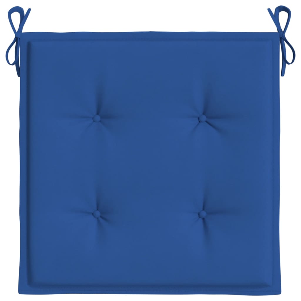 vidaXL Gartenstuhl-Kissen 6 Stk. Königsblau 50x50x4 cm Oxford-Gewebe