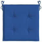 vidaXL Gartenstuhl-Kissen 6 Stk. Königsblau 50x50x4 cm Oxford-Gewebe