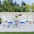 vidaXL Gartenstuhl-Kissen 6 Stk. Königsblau 50x50x4 cm Oxford-Gewebe