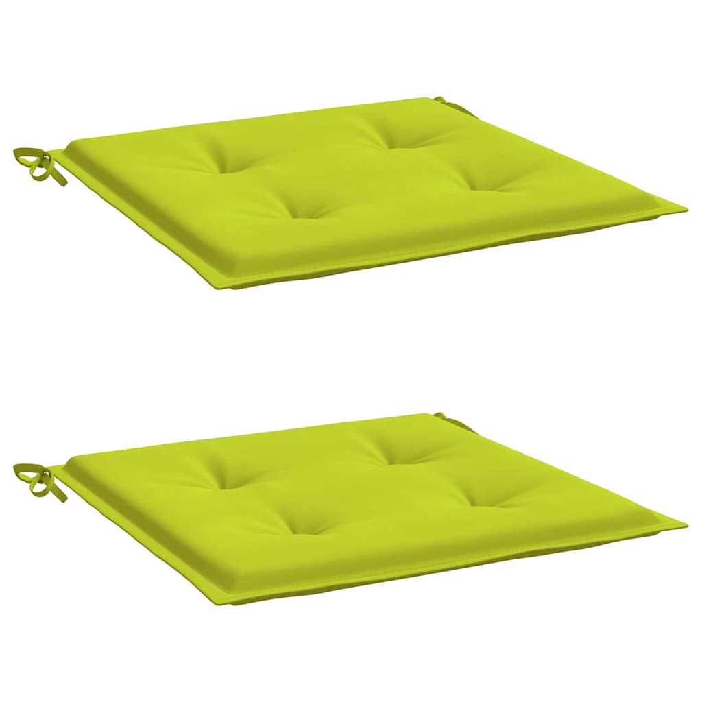 vidaXL Gartenstuhl-Kissen 2 Stk. Knallgrün 50x50x3 cm Oxford-Gewebe