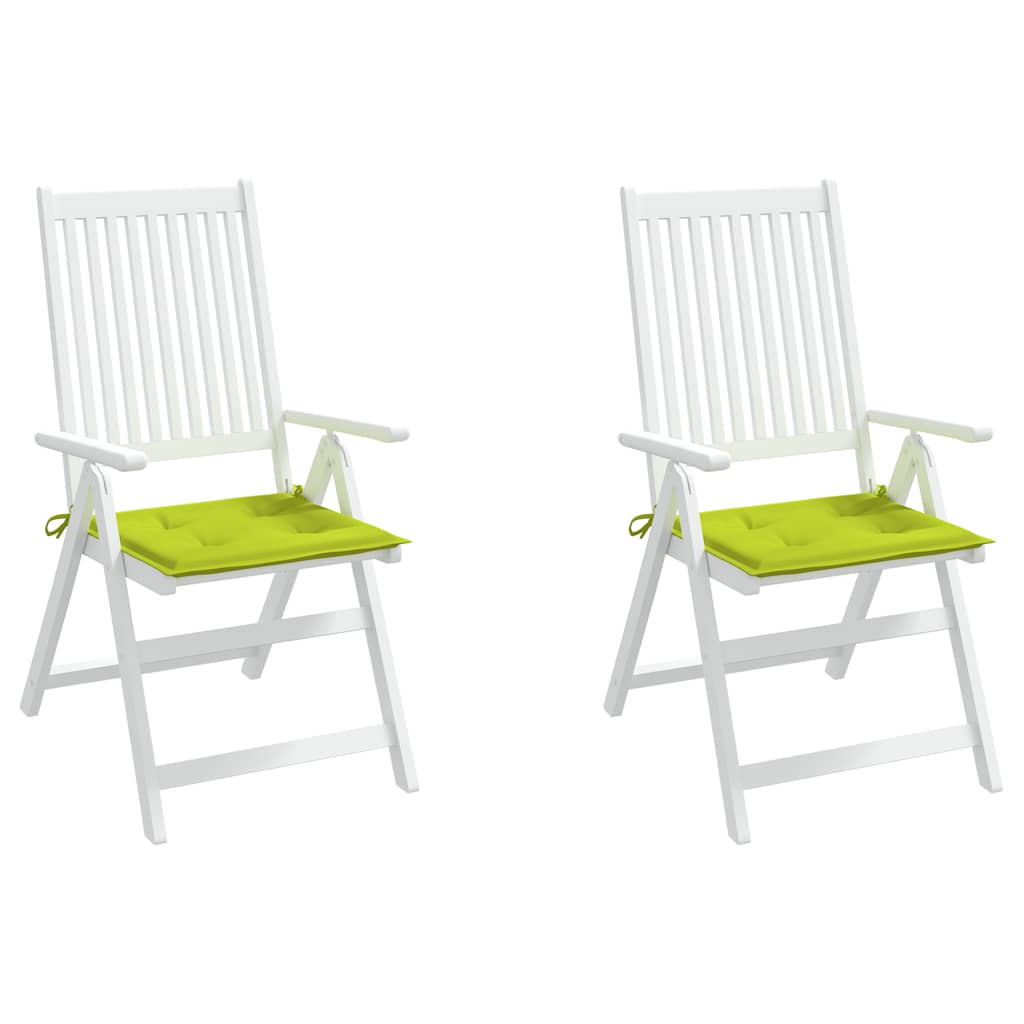 vidaXL Gartenstuhl-Kissen 2 Stk. Knallgrün 50x50x3 cm Oxford-Gewebe