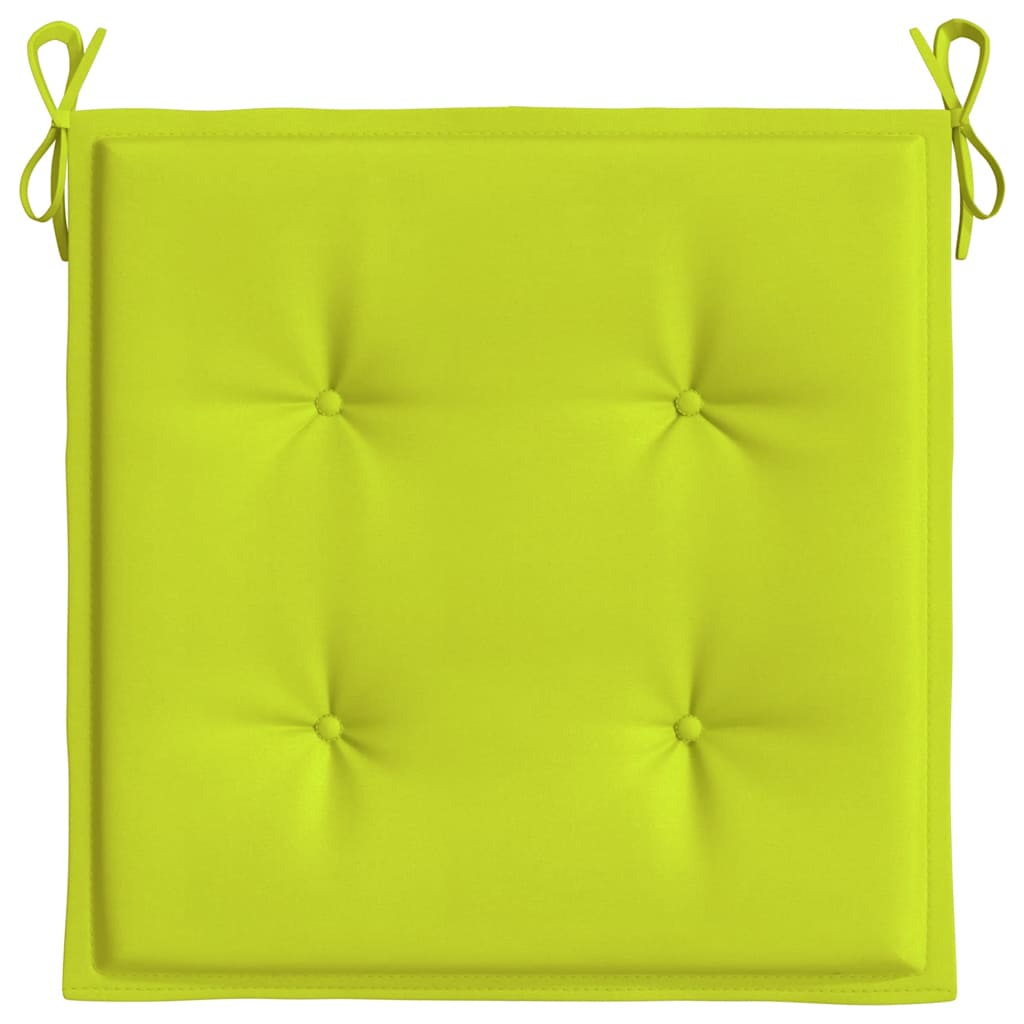 vidaXL Gartenstuhl-Kissen 2 Stk. Knallgrün 50x50x3 cm Oxford-Gewebe