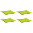 vidaXL Gartenstuhl-Kissen 4 Stk. Knallgrün 50x50x4 cm Oxford-Gewebe