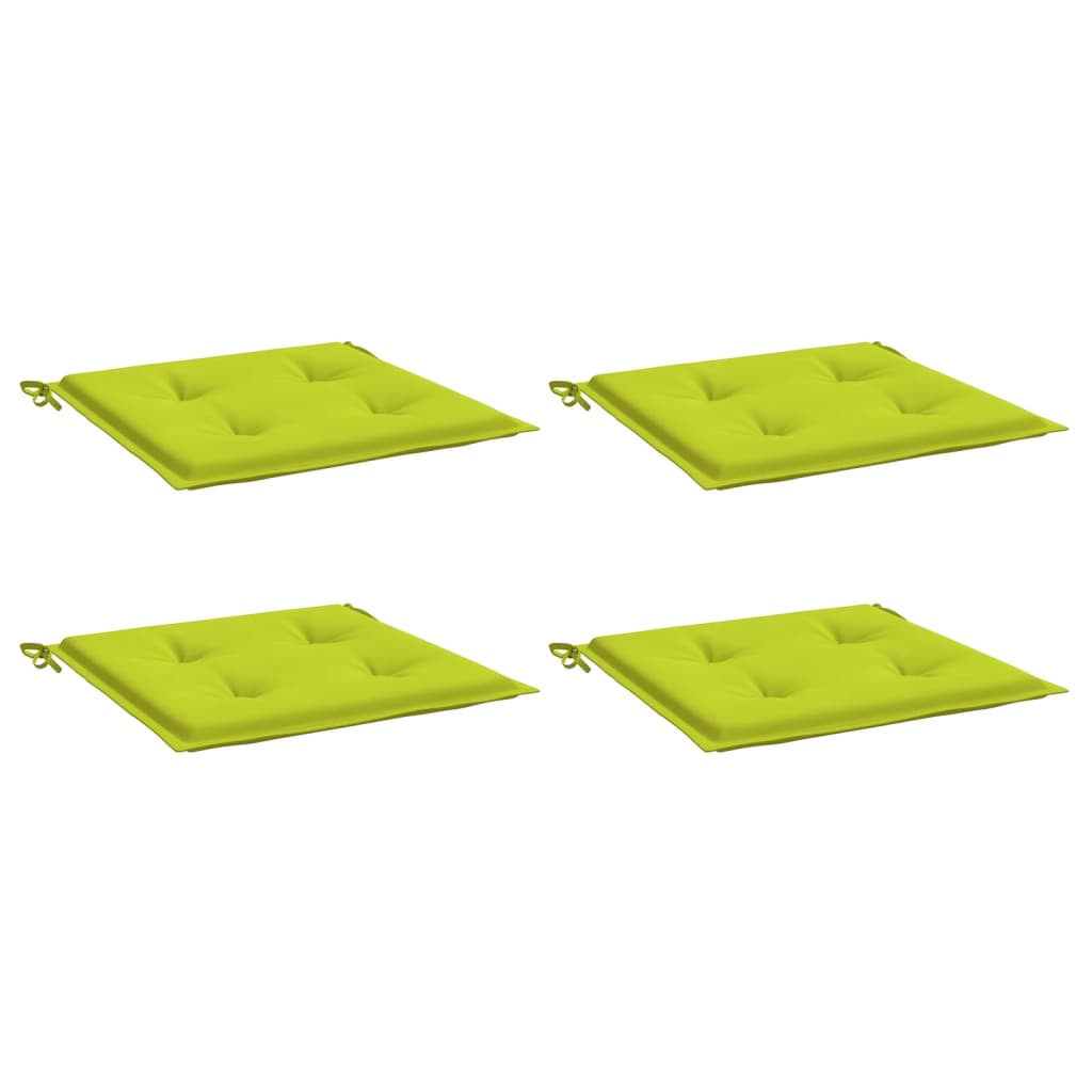 vidaXL Gartenstuhl-Kissen 4 Stk. Knallgrün 50x50x4 cm Oxford-Gewebe