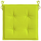 vidaXL Gartenstuhl-Kissen 4 Stk. Knallgrün 50x50x4 cm Oxford-Gewebe