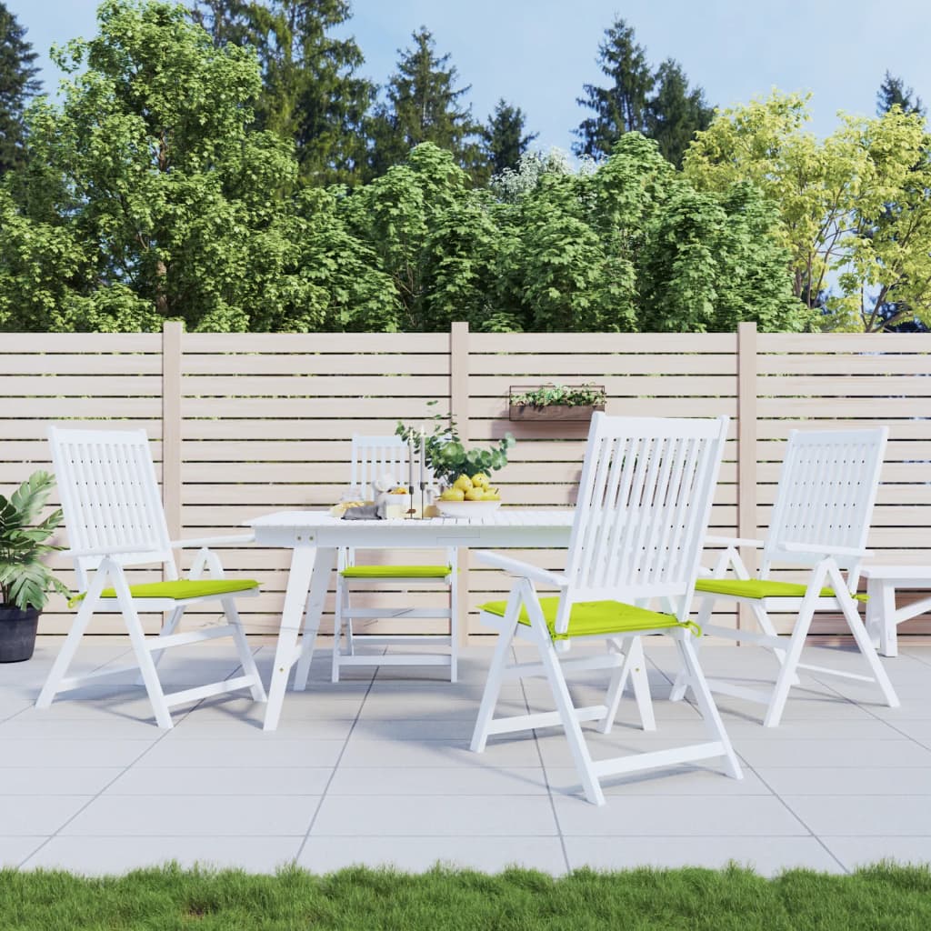 vidaXL Gartenstuhl-Kissen 4 Stk. Knallgrün 50x50x4 cm Oxford-Gewebe