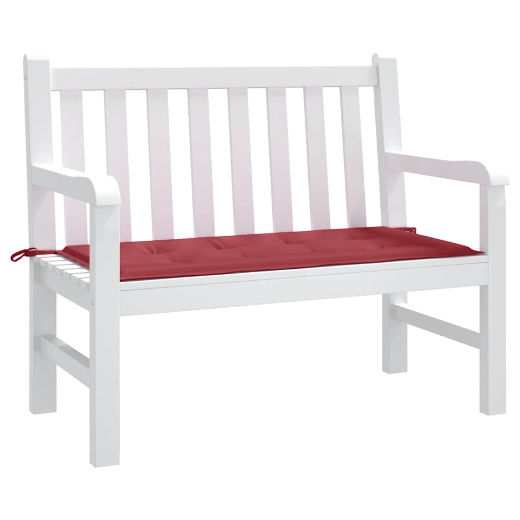 vidaXL Gartenbank-Auflage Weinrot 100x50x4 cm Oxford-Gewebe
