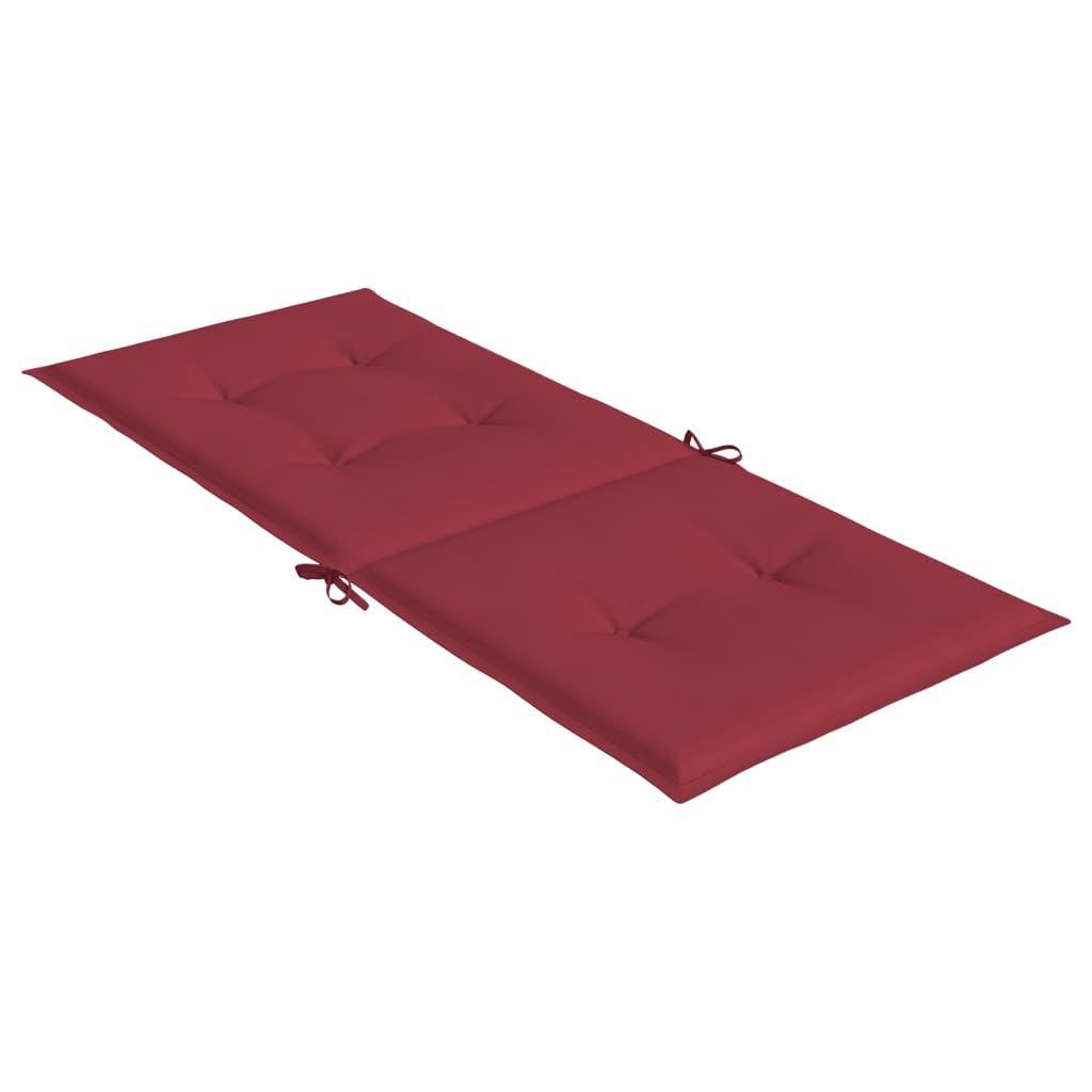 vidaXL Gartenstuhlauflagen für Hochlehner 4 Stk. Weinrot 120x50x3 cm
