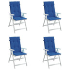 vidaXL Gartenstuhlauflagen für Hochlehner 4 Stk. Königsblau 120x50x3cm