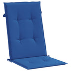 vidaXL Gartenstuhlauflagen für Hochlehner 6 Stk. Königsblau 120x50x3cm