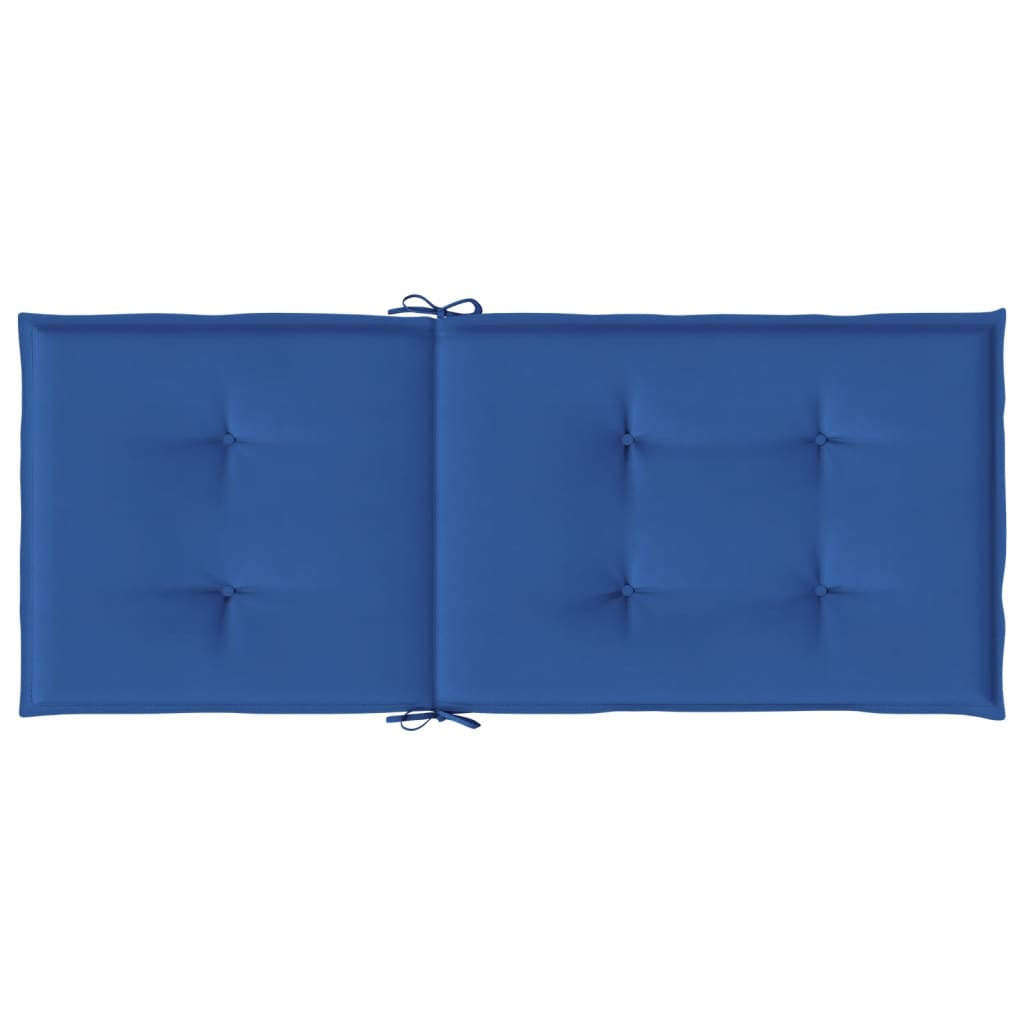 vidaXL Gartenstuhlauflagen für Hochlehner 6 Stk. Königsblau 120x50x3cm