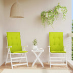 vidaXL Gartenstuhlauflagen für Hochlehner 2 Stk. Knallgrün 120x50x3 cm