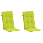 vidaXL Gartenstuhlauflagen für Hochlehner 2 Stk. Knallgrün 120x50x3 cm