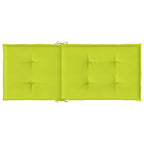 vidaXL Gartenstuhlauflagen für Hochlehner 2 Stk. Knallgrün 120x50x3 cm