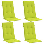 vidaXL Gartenstuhlauflagen für Hochlehner 4 Stk. Knallgrün 120x50x3 cm