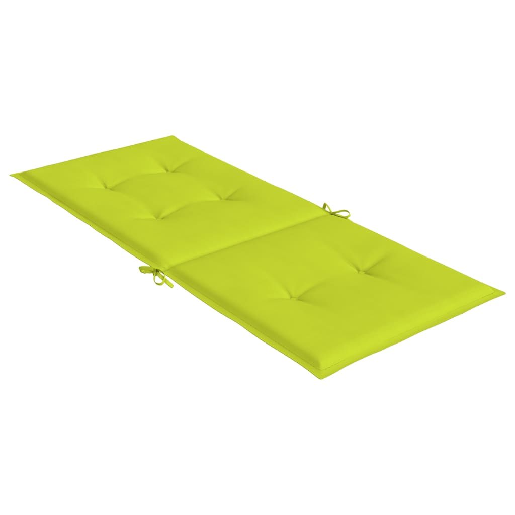 vidaXL Gartenstuhlauflagen für Hochlehner 4 Stk. Knallgrün 120x50x3 cm