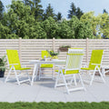 vidaXL Gartenstuhlauflagen für Hochlehner 4 Stk. Knallgrün 120x50x3 cm