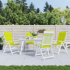 vidaXL Gartenstuhlauflagen für Hochlehner 4 Stk. Knallgrün 120x50x3 cm