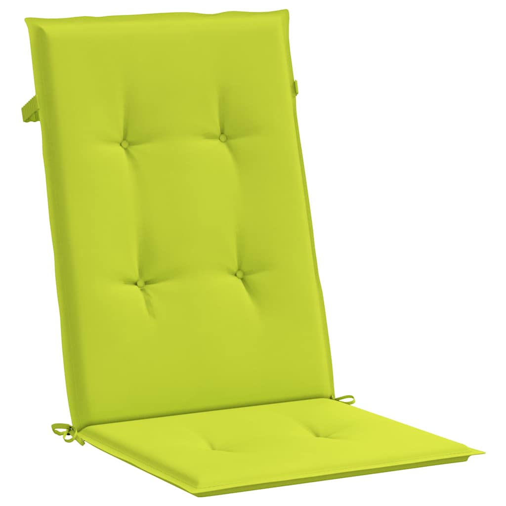 vidaXL Gartenstuhlauflagen für Hochlehner 6 Stk. Knallgrün 120x50x3 cm