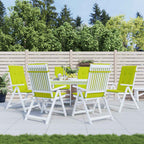vidaXL Gartenstuhlauflagen für Hochlehner 6 Stk. Knallgrün 120x50x3 cm