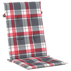 vidaXL Gartenstuhlauflagen für Hochlehner 2 Stk. 120x50x3 cm Stoff