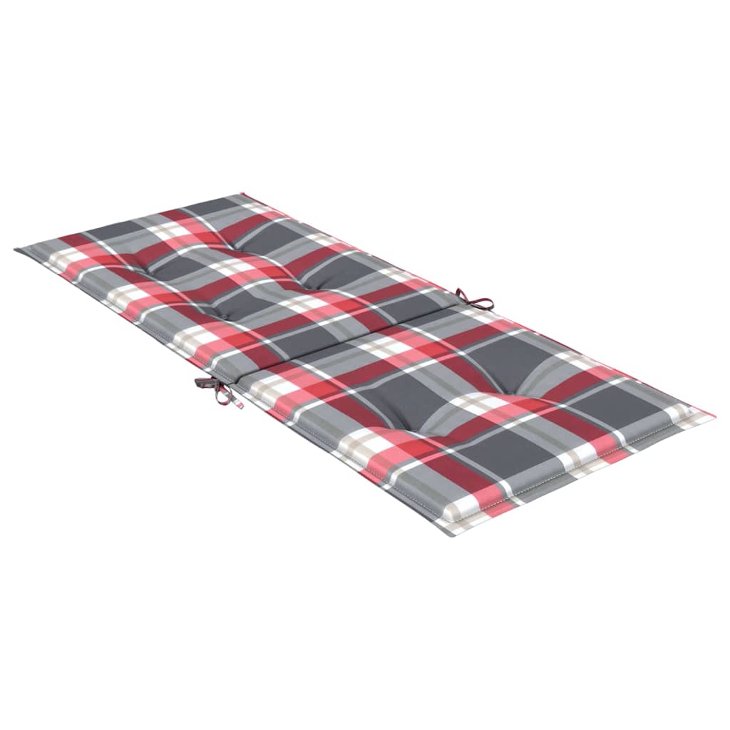vidaXL Gartenstuhlauflagen für Hochlehner 2 Stk. 120x50x3 cm Stoff