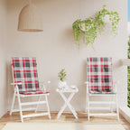 vidaXL Gartenstuhlauflagen für Hochlehner 2 Stk. 120x50x3 cm Stoff