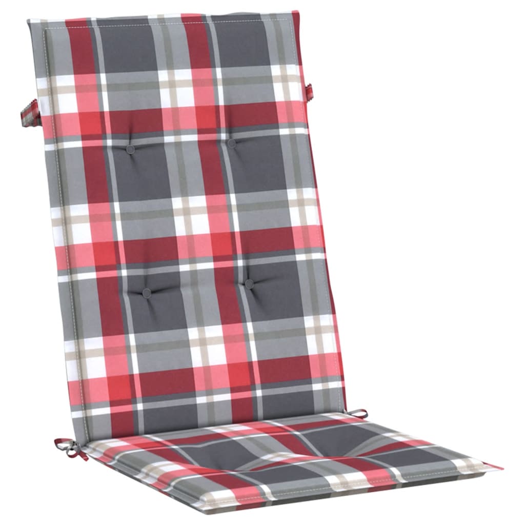 vidaXL Gartenstuhlauflagen für Hochlehner 4 Stk. 120x50x3 cm Stoff
