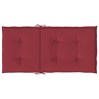 vidaXL Gartenstuhlauflagen für Niedriglehner 2 Stk. Weinrot 100x50x3cm