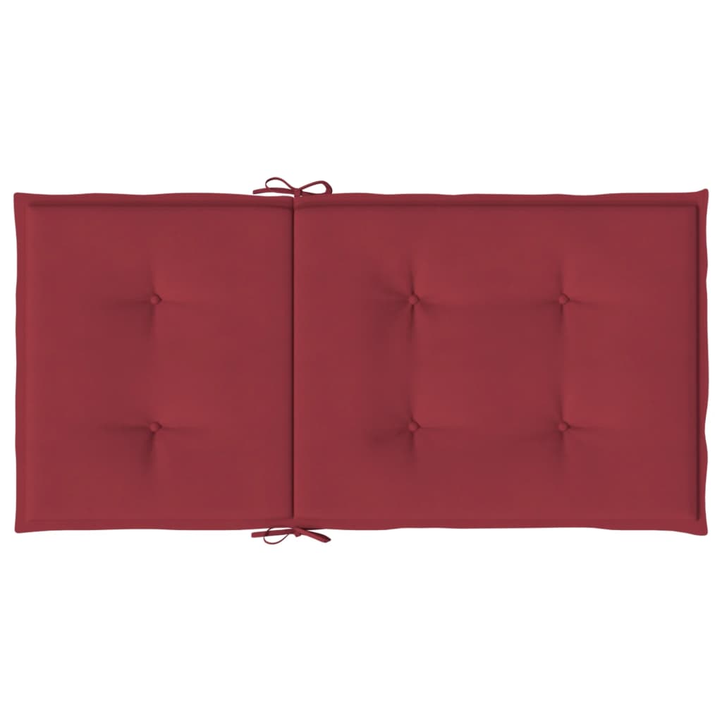 vidaXL Gartenstuhlauflagen für Niedriglehner 4 Stk. Weinrot 100x50x3cm