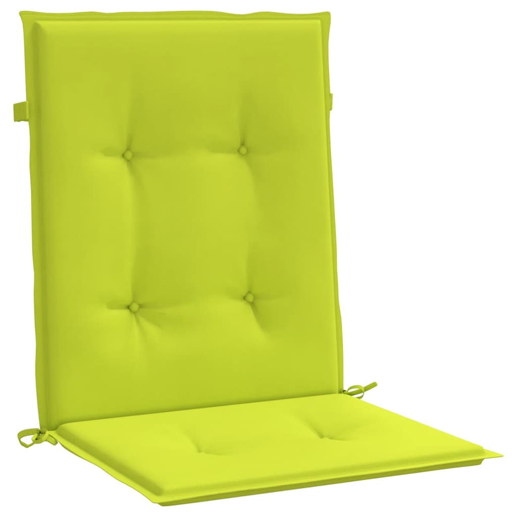 vidaXL Gartenstuhlauflagen für Niedriglehner 2Stk Knallgrün 100x50x3cm