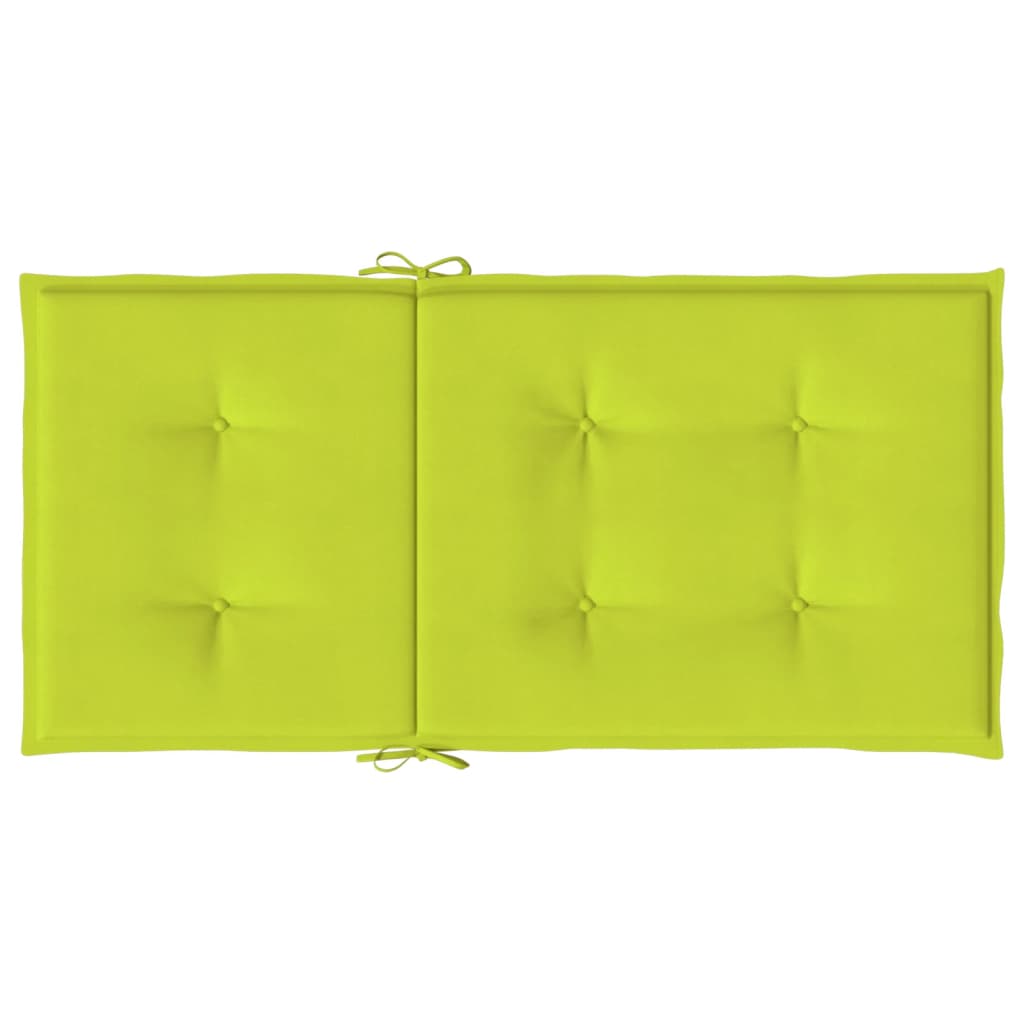 vidaXL Gartenstuhlauflagen für Niedriglehner 2Stk Knallgrün 100x50x3cm