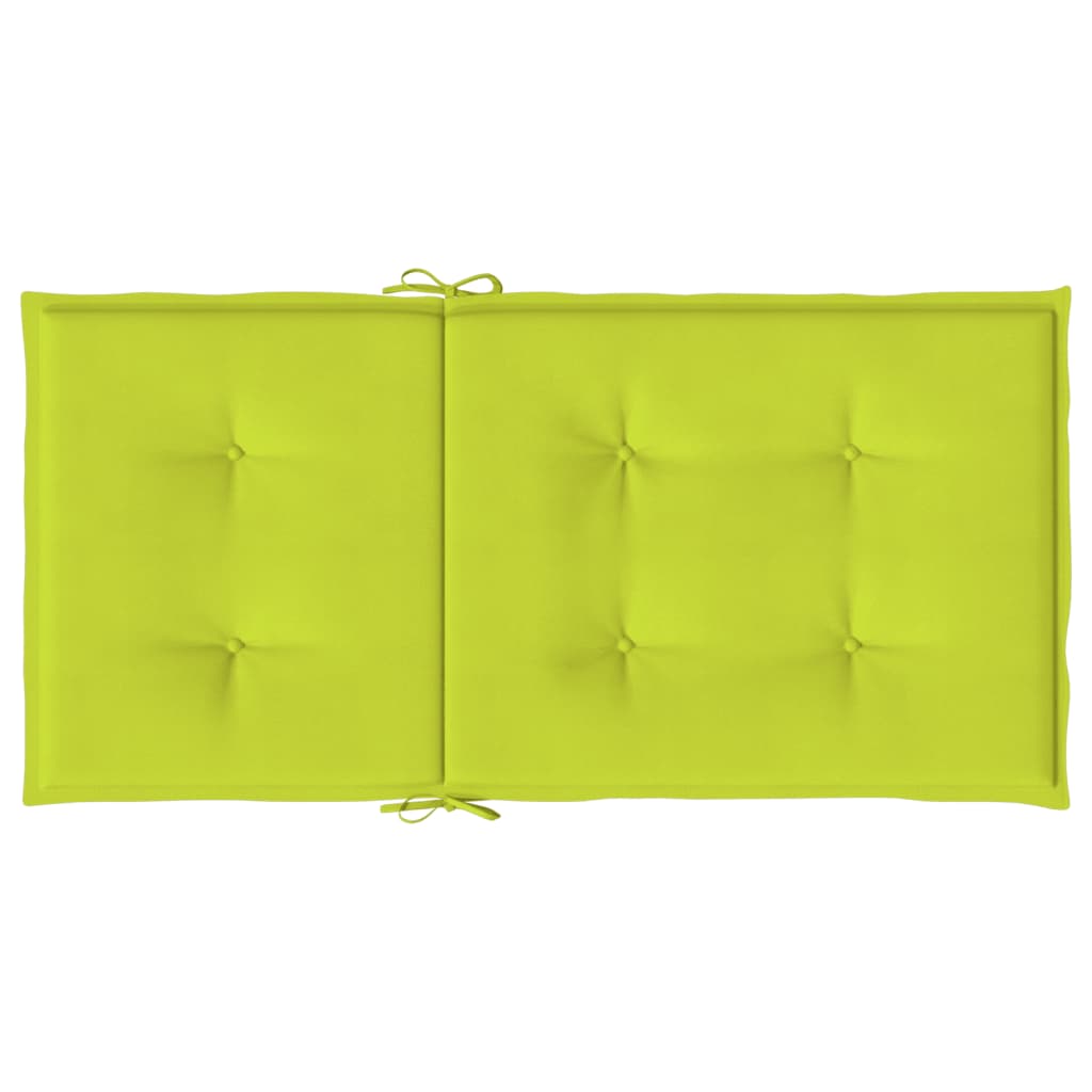 vidaXL Gartenstuhlauflagen für Niedriglehner 4Stk Knallgrün 100x50x3cm