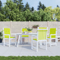 vidaXL Gartenstuhlauflagen für Niedriglehner 4Stk Knallgrün 100x50x3cm