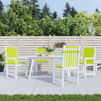 vidaXL Gartenstuhlauflagen für Niedriglehner 4Stk Knallgrün 100x50x3cm