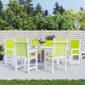 vidaXL Gartenstuhlauflagen für Niedriglehner 6Stk Knallgrün 100x50x3cm