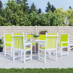 vidaXL Gartenstuhlauflagen für Niedriglehner 6Stk Knallgrün 100x50x3cm