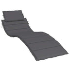 vidaXL Sonnenliegen-Auflage Anthrazit 186x58x4 cm Oxford-Gewebe