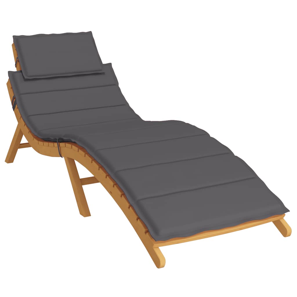 vidaXL Sonnenliegen-Auflage Anthrazit 186x58x4 cm Oxford-Gewebe