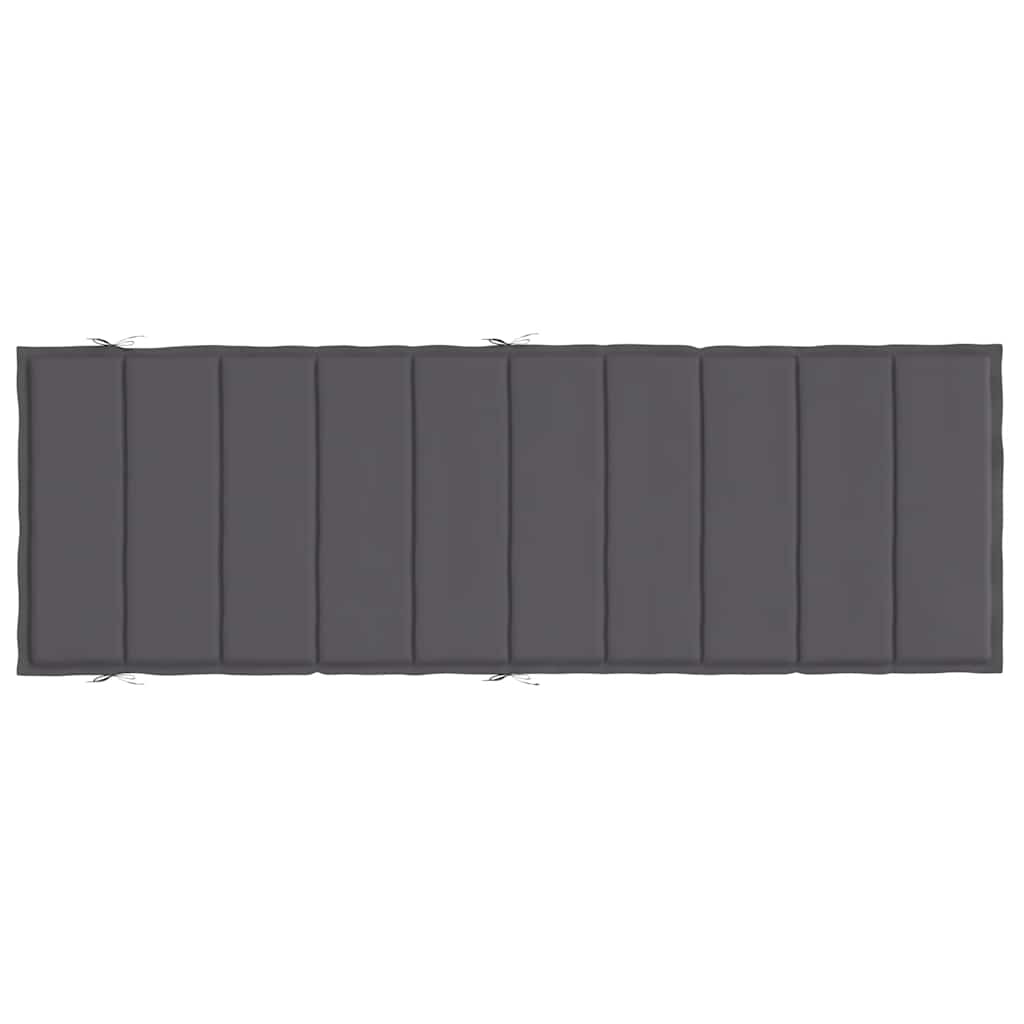 vidaXL Sonnenliegen-Auflage Anthrazit 186x58x4 cm Oxford-Gewebe