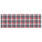 vidaXL Sonnenliegen-Auflage Rot Karomuster 186x58x4 cm Oxford-Gewebe