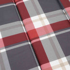 vidaXL Sonnenliegen-Auflage Rot Karomuster 186x58x4 cm Oxford-Gewebe