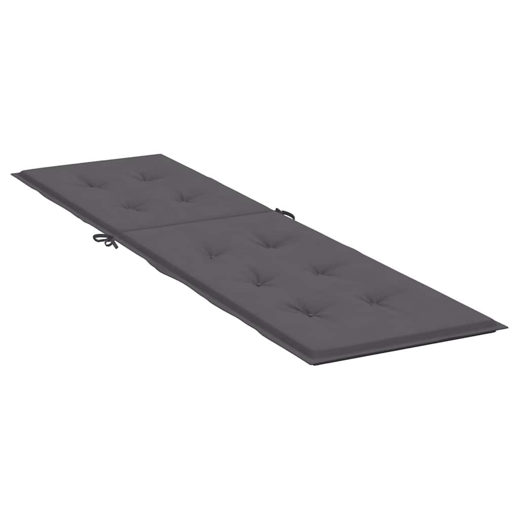 vidaXL Liegestuhl-Auflage Anthrazit (75+105)x50x4 cm
