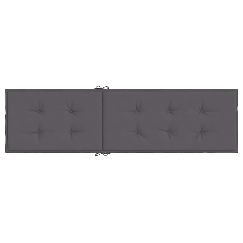 vidaXL Liegestuhl-Auflage Anthrazit (75+105)x50x4 cm