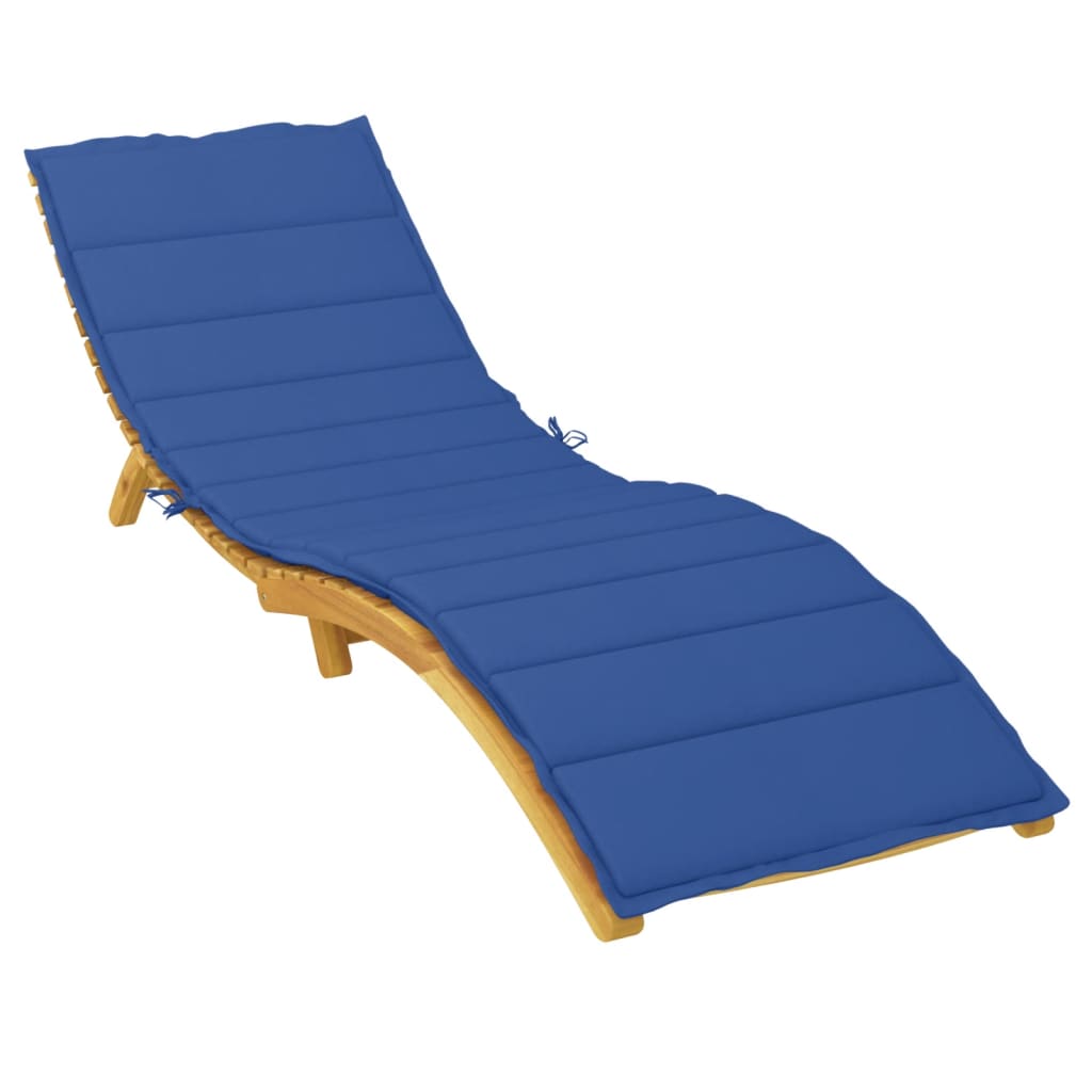 vidaXL Sonnenliegen-Auflage Königsblau 200x70x3 cm Oxford-Gewebe