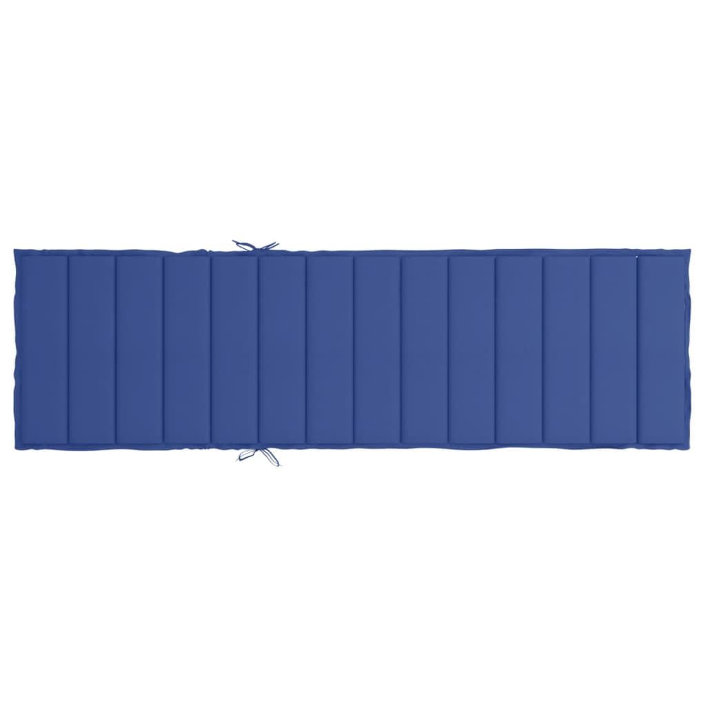 vidaXL Sonnenliegen-Auflage Königsblau 200x70x3 cm Oxford-Gewebe